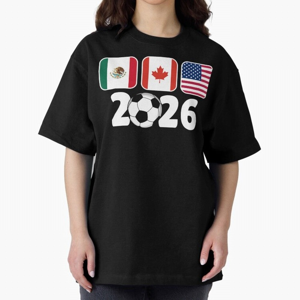 2026 World Cup North America Emblem Retro Classic T-Shirt Cheer through Every Moment of FIFA World Cup 2026 Group Stage Spirit, Featuring Netherlands, Messi, CR7 and Mbappe, Championship Spirit, Famous Goals, Roaring Crowds and International