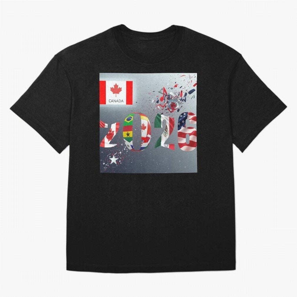 World Cup 2026 Classic T-Shirt Bring World Football Passion into FIFA World Cup 2026 USA Canada Mexico Spirit, Capturing Brazil, Neymar, Champion Mindset, Group Stage Buzz, Knockout Tension and Passionate Fan Culture; Built for Supporters Chasing