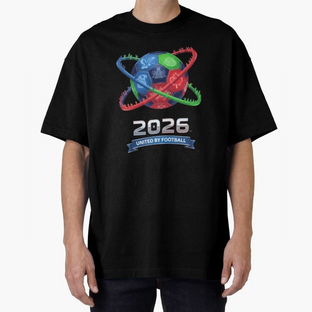 United by Football 2026 Global Connectivity Logo Classic T-Shirt Keep the Legacy of FIFA World Cup 2026 Group Stage Spirit, Driven by Netherlands, CR7 and Messi, Championship Spirit, Famous Goals, Roaring Crowds and International Football Unity;