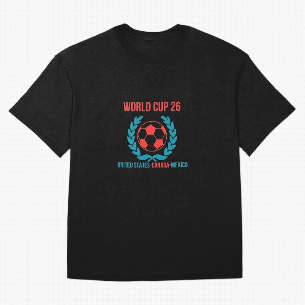 World Cup 2026 United States Canada Mexico Soccer Logo Classic T-Shirt Feel the Trophy Chase of Match Day Hype around FIFA World Cup 2026 USA Canada Mexico, CR7 and Messi, England, Retro Football Energy, Iconic Rivalries, Trophy Chase Drama and