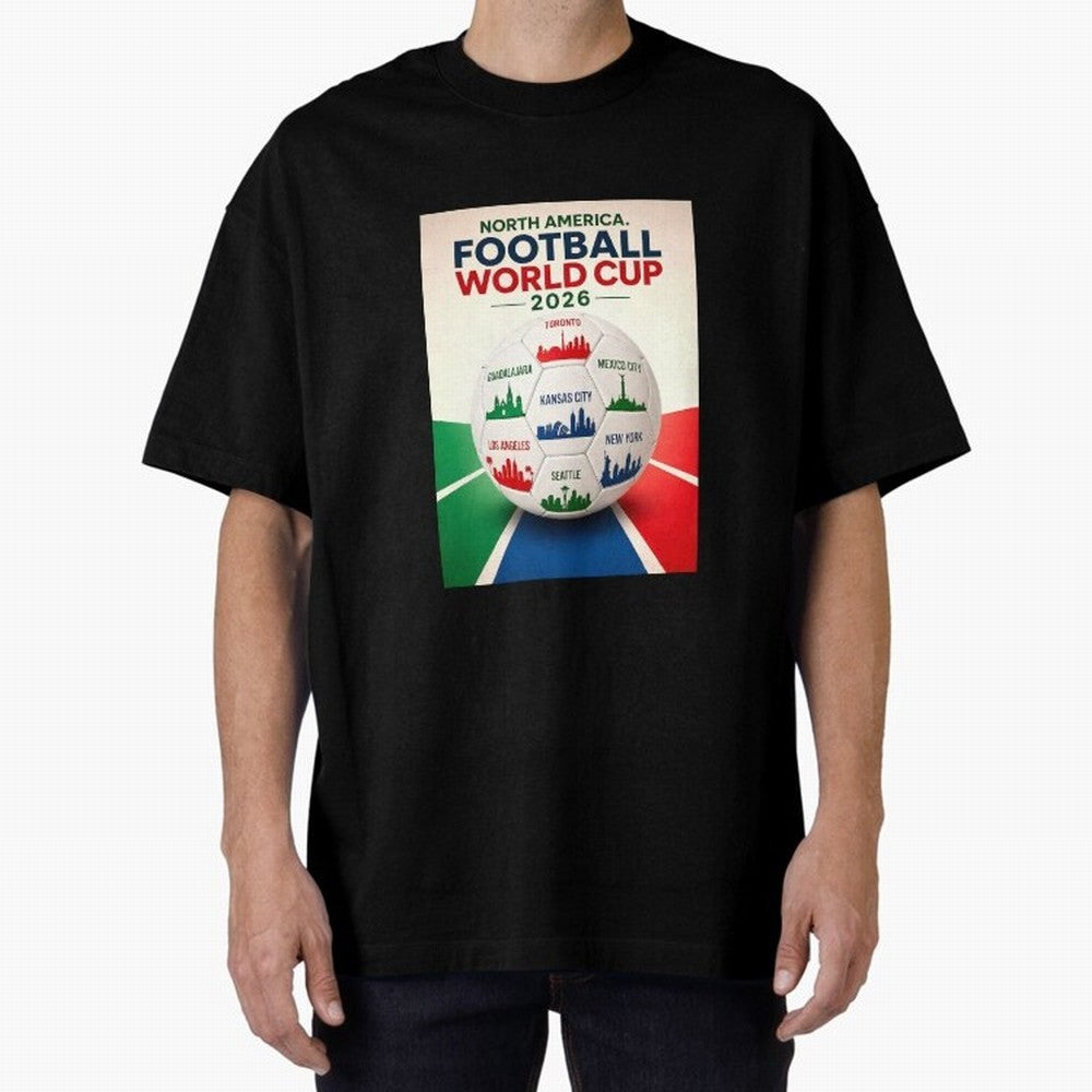 North America Football 2026 Classic T-Shirt Join Supporters Worldwide for FIFA World Cup 2026 Group Stage Spirit, Capturing Portugal, Spain and Germany, Messi and Cristiano Ronaldo, Stadium Chants, National Pride, Trophy Dreams and Unforgettable