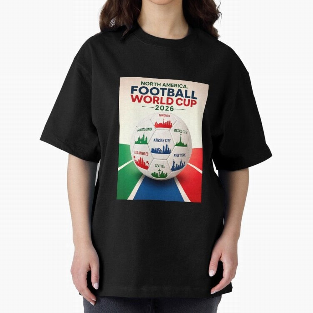 North America Football 2026 Classic T-Shirt Join Supporters Worldwide for FIFA World Cup 2026 Group Stage Spirit, Capturing Portugal, Spain and Germany, Messi and Cristiano Ronaldo, Stadium Chants, National Pride, Trophy Dreams and Unforgettable