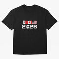 Glitched United 2026 Cup - North America Emblem Part 2 T-Shirt_82924673 Classic T-Shirt Bring Champion Energy into FIFA World Cup 2026 Group Stage Connected to Mbappe and Neymar, Portugal, Spain and Germany Energy, Supporter Pride, Iconic