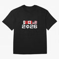 Glitched United 2026 Cup - North America Emblem Part 2 T-Shirt_82924673 Classic T-Shirt Cheer through Every Moment of Match Day Hype around FIFA World Cup 2026 USA Canada Mexico, CR7 and Messi, France and Portugal, Stadium Chants, National Pride,