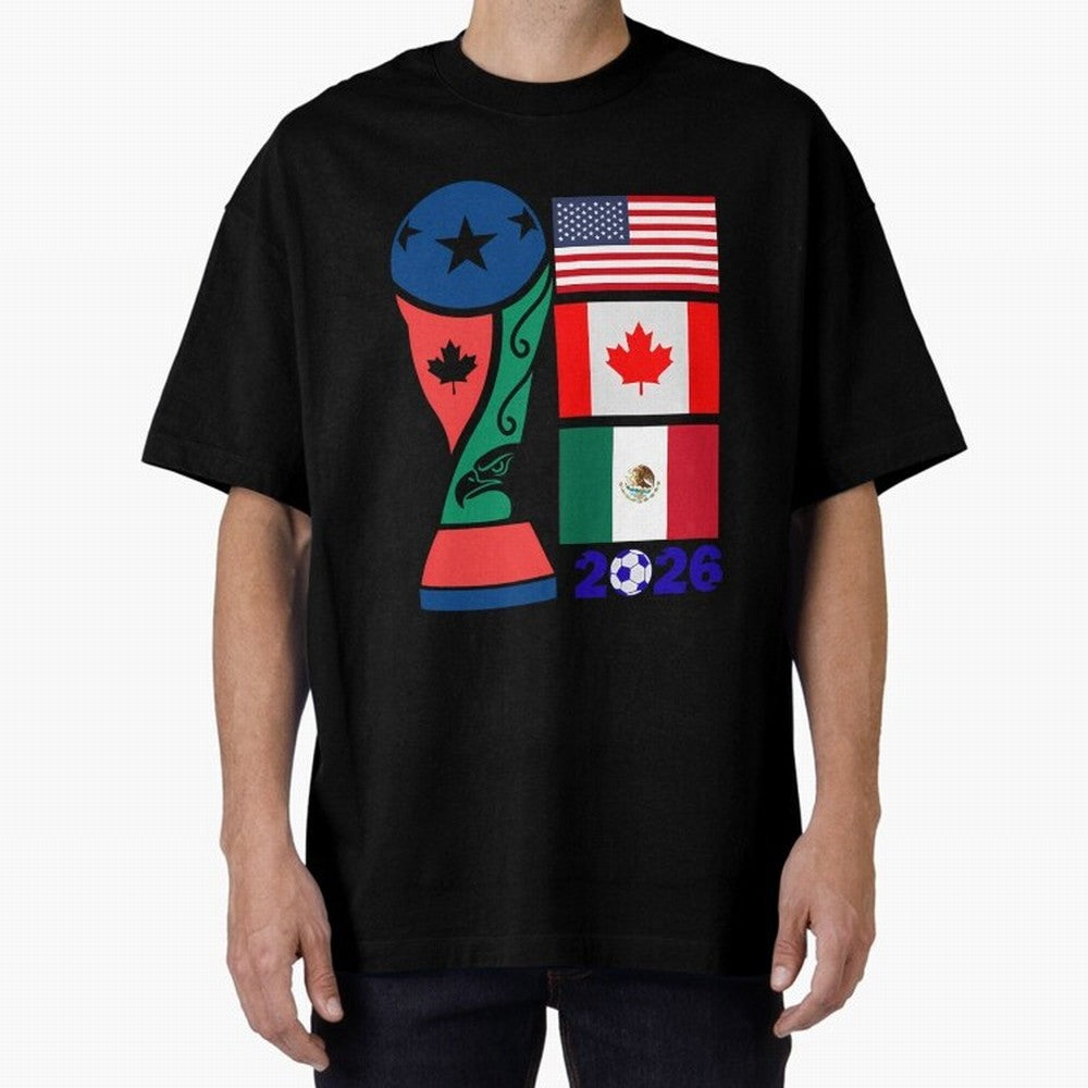 North America Football Unity 2026 Classic T-Shirt Celebrate Golden Goal Energy in FIFA World Cup 2026 Group Stage for Fans of Messi, CR7 and Mbappe and Argentina and Brazil, Bringing Stadium Chants, National Pride, Trophy Dreams and Unforgettable