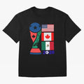 North America Football Unity 2026 Classic T-Shirt Celebrate Golden Goal Energy in FIFA World Cup 2026 Group Stage for Fans of Messi, CR7 and Mbappe and Argentina and Brazil, Bringing Stadium Chants, National Pride, Trophy Dreams and Unforgettable