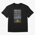 Houston Starry Night Skyline World Cup 2026 Soccer Poster ¡ª Van Gogh Fine Art Print Classic T-Shirt Celebrate FIFA World Cup 2026 Group Stage Made for CR7 and Messi, Brazil, Portugal and Argentina Energy, Goal Celebration Energy, Supporter