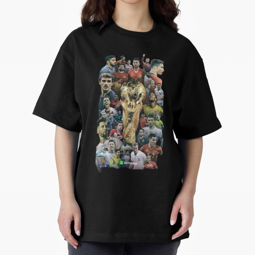All Football Classic T-Shirt Show Love for Legendary Goals in FIFA World Cup 2026 Spirit, Filled with Germany, Neymar, Haaland and Cristiano Ronaldo, Goal Celebration Energy, Supporter Heritage, Football Icons and Worldwide Tournament Joy; Made for