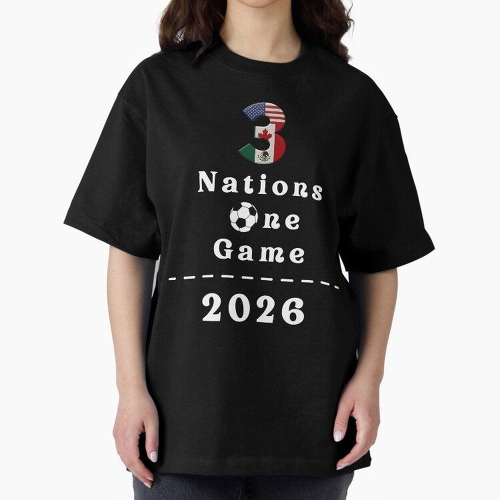 World Cup 2026 Host Nations Classic T-Shirt Celebrate the Magic of FIFA World Cup 2026 USA Canada Mexico Connected to Neymar, Haaland and Cristiano Ronaldo, Portugal, Spain and Germany Energy, Football History, Final Match Energy, Crowd Noise and