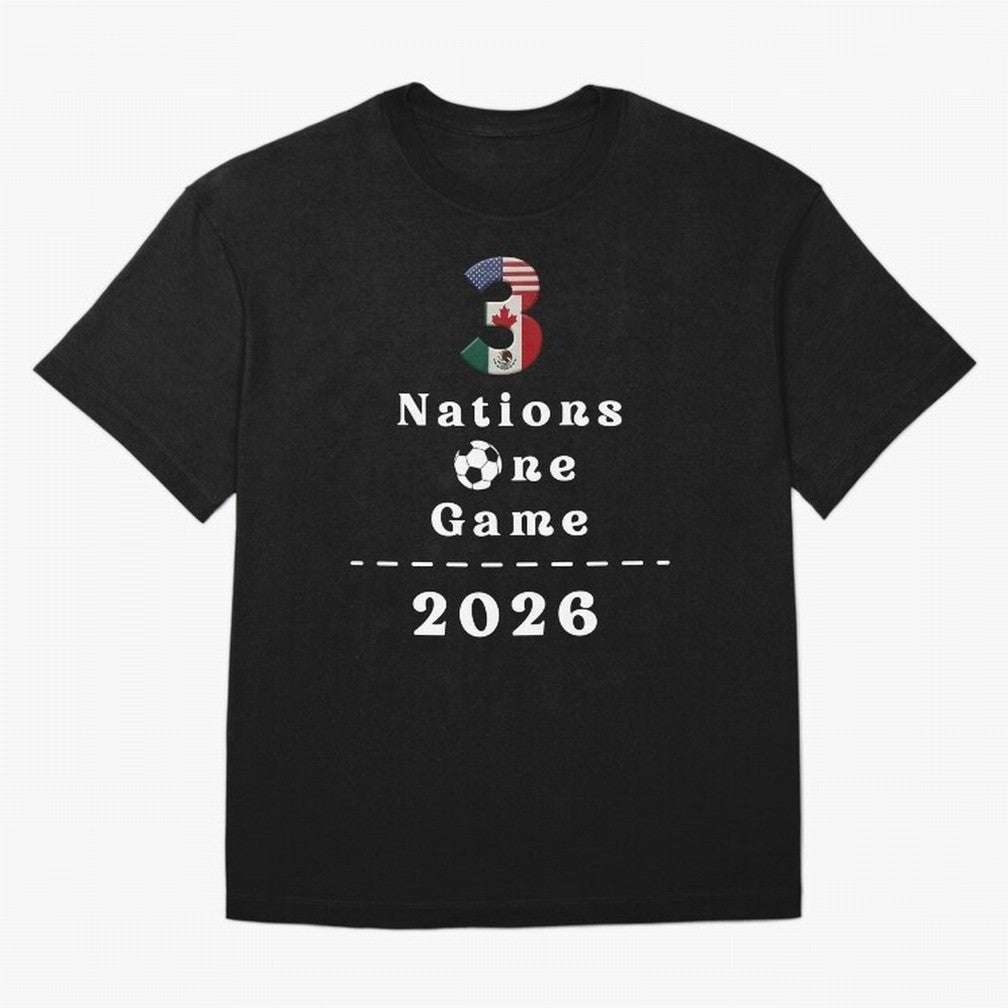 World Cup 2026 Host Nations Classic T-Shirt Celebrate the Magic of FIFA World Cup 2026 USA Canada Mexico Connected to Neymar, Haaland and Cristiano Ronaldo, Portugal, Spain and Germany Energy, Football History, Final Match Energy, Crowd Noise and