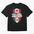 Glitched United 2026 - North America Emblem Classic T-Shirt Celebrate the Biggest Stage of the FIFA World Cup 2026 Journey through Messi, CR7 and Mbappe Highlights, England and Germany Pride, Match Day Excitement, Supporter Culture, Golden Goals