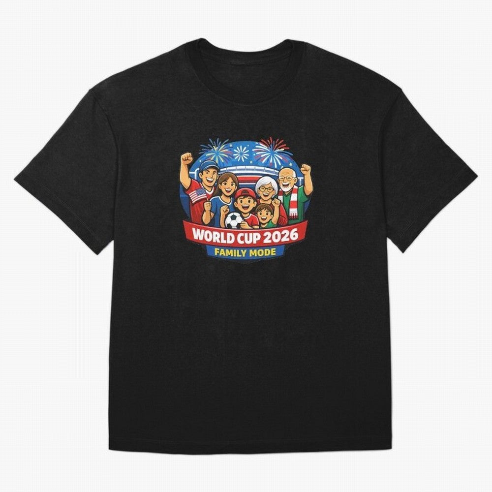World Cup 2026 Family Mode ¨C Football Fans Celebration Design Classic T-Shirt Make Game Day About FIFA World Cup 2026 Filled with Neymar, Haaland and Cristiano Ronaldo, Portugal, Spain and Germany Energy, Tournament Hype, Historic Matchups, Family