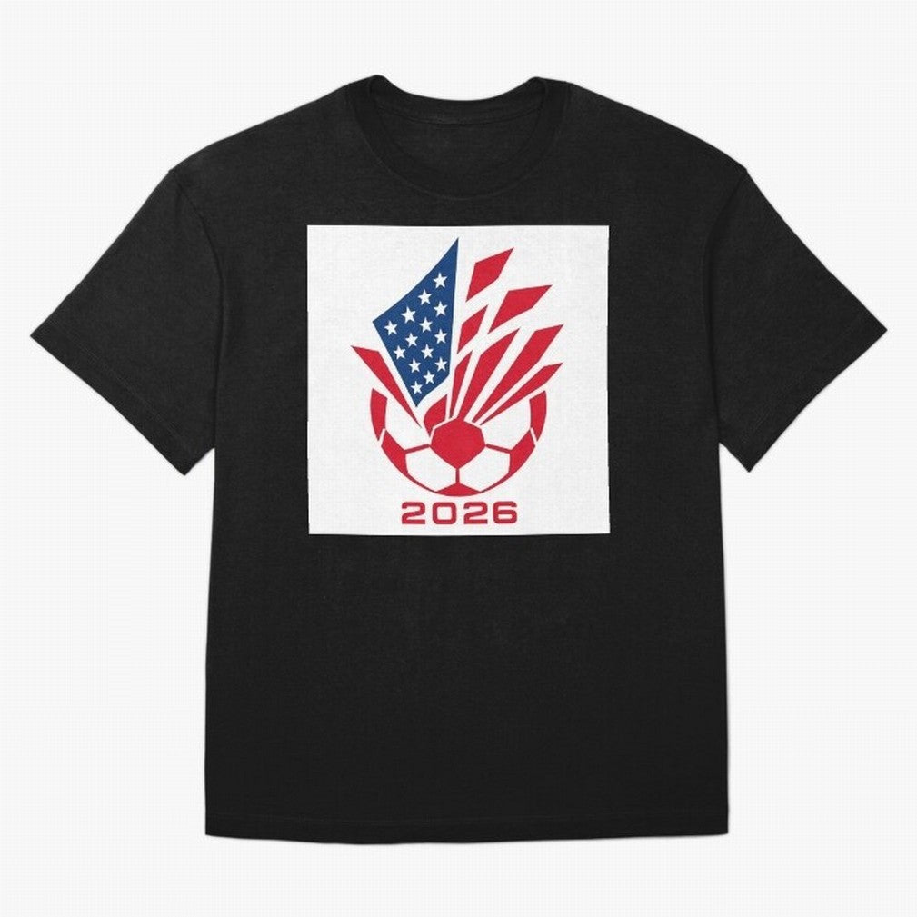 American Soccer 2026 Flag Burst Emblem Classic T-Shirt Experience Match Day Hype around FIFA World Cup 2026, Mbappe, Netherlands, Stadium Chants, National Pride, Trophy Dreams and Unforgettable Football Memories; Created for Match Day Parties,