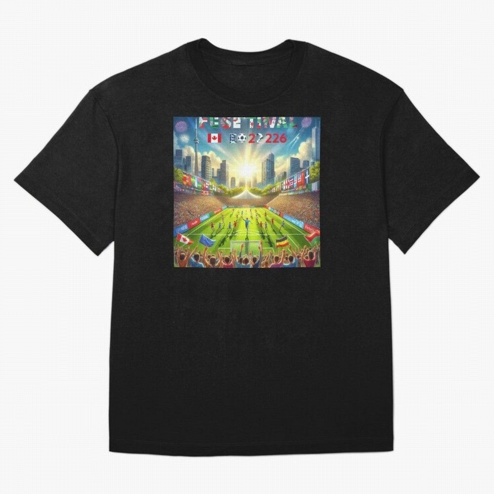 TORONTO SOCCER FESTIVAL 2026 Classic T-Shirt Bring a Vintage Feel to FIFA World Cup 2026 USA Canada Mexico Driven by Mbappe and Neymar, Argentina, France and Brazil Energy, Global Supporter Spirit, Legendary Goals, National Colors and Tournament