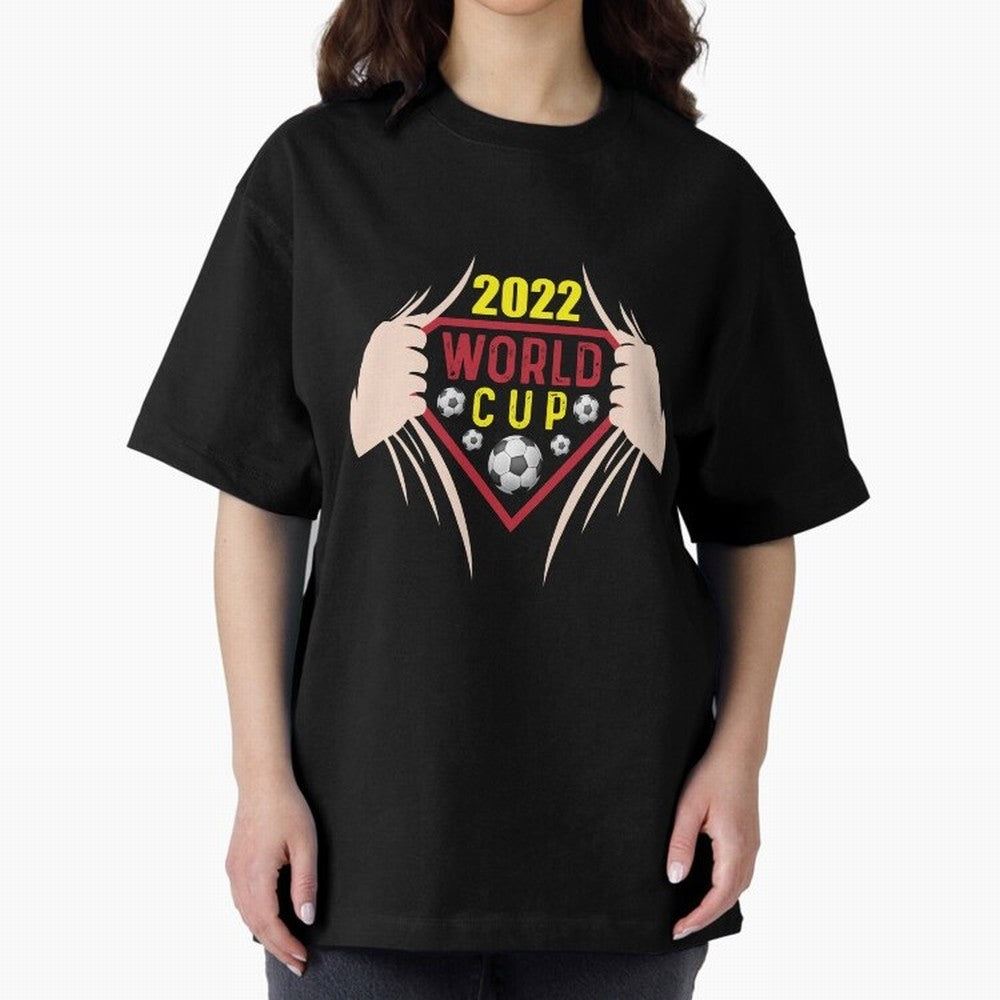 World Cup Qatar 2022 T-shirt Classic T-Shirt Honor Football Greatness during Global Football Passion for FIFA World Cup 2026 USA Canada Mexico, Inspired by Cristiano Ronaldo, Haaland and CR7, Portugal, Football Festival Excitement, Trophy