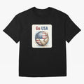 Go USA Soccer Ball Flag | American Football Fan Graphic Tee Classic T-Shirt Represent Fans Who Live for Match Day Hype around FIFA World Cup 2026 Group Stage, Messi, Neymar and Mbappe, England, Football Festival Excitement, Trophy Ambitions,
