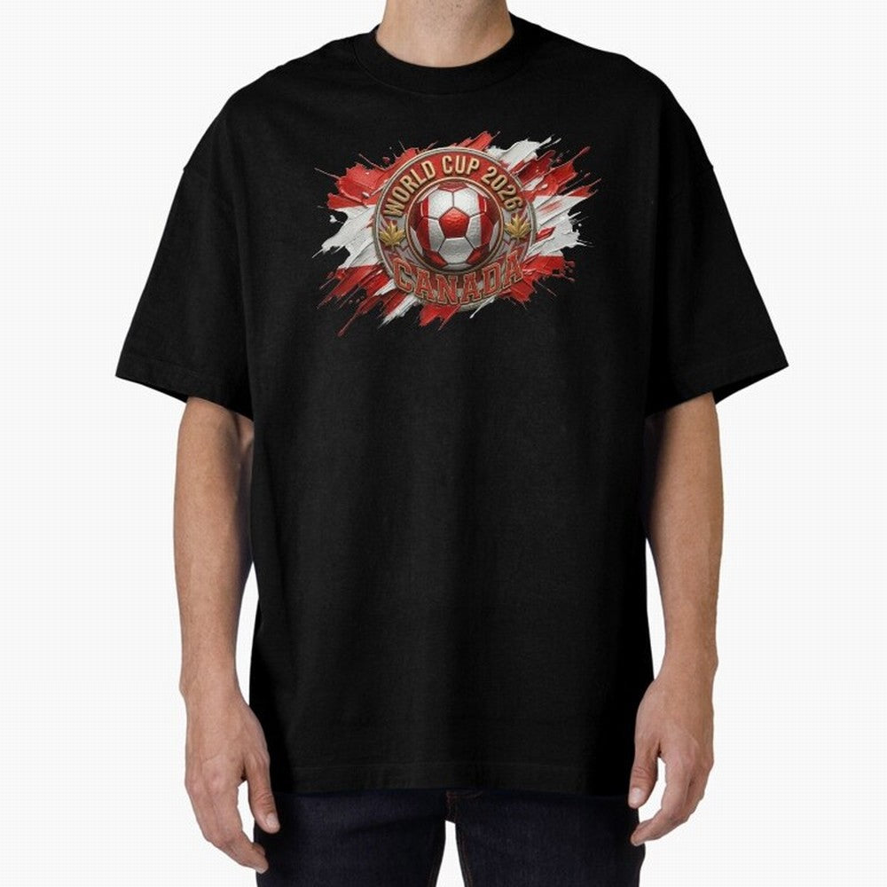 World Cup 2026 Canada Soccer Ball Paint Splash Classic T-Shirt Cheer through Every Moment of FIFA World Cup 2026 Group Stage Filled with Mbappe, England and Germany Energy, Football Passion, Legendary Performances, Festival Vibes and Supporter