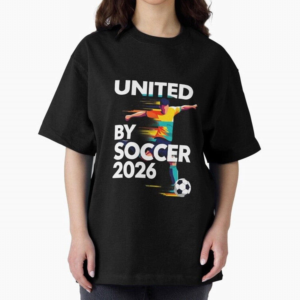 United by Soccer 2026 Football Fan Hoodie International Cup Style Graphic Classic T-Shirt Embrace FIFA World Cup 2026 Group Stage Spirit, with France and Portugal, CR7 and Messi, Supporter Pride, Iconic Celebrations, Legendary Names and Global