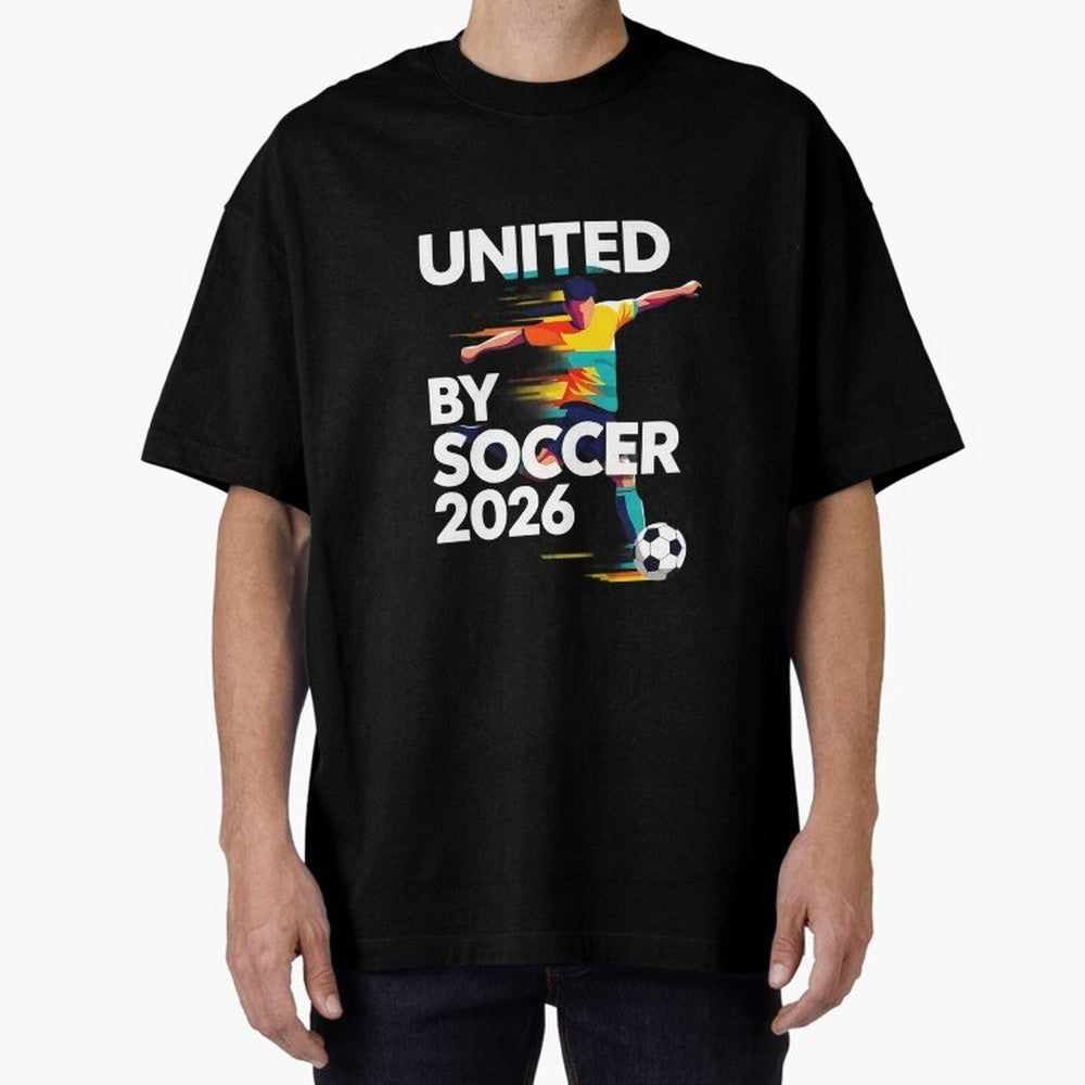 United by Soccer 2026 Football Fan Hoodie International Cup Style Graphic Classic T-Shirt Embrace FIFA World Cup 2026 Group Stage Spirit, with France and Portugal, CR7 and Messi, Supporter Pride, Iconic Celebrations, Legendary Names and Global