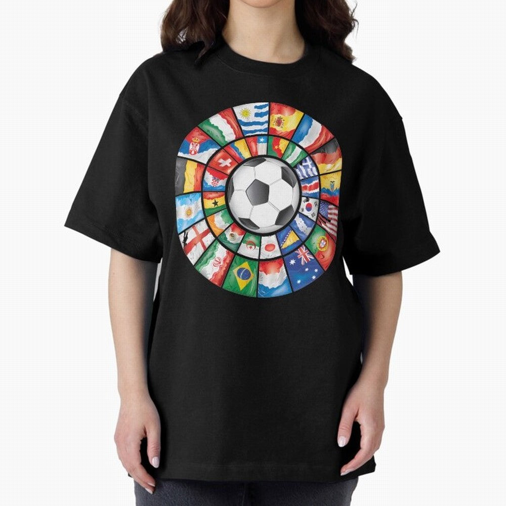 International Football Classic T-Shirt Show Support during FIFA World Cup 2026 Group Stage for Fans of Mbappe and Neymar and Spain, Bringing Football Festival Excitement, Trophy Ambitions, Country Rivalries and Star Player Buzz; Perfect for Fans,