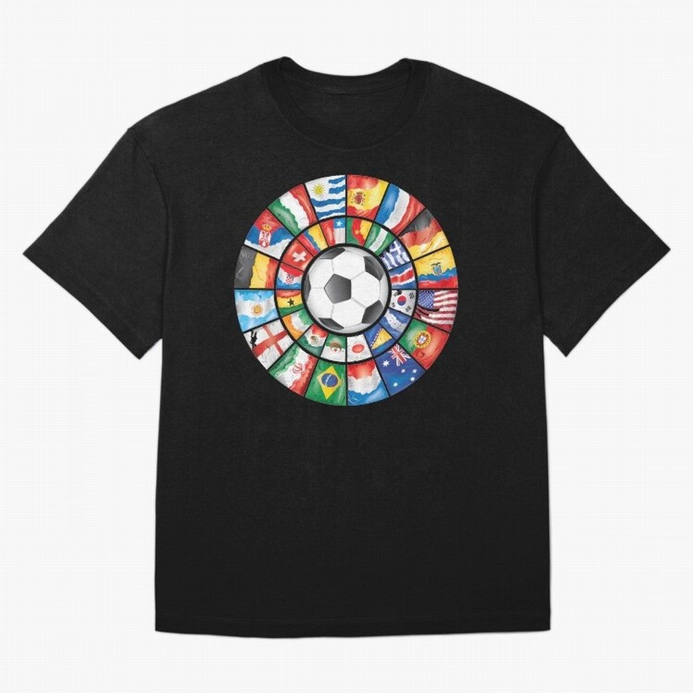 International Football Classic T-Shirt Show Support during FIFA World Cup 2026 Group Stage for Fans of Mbappe and Neymar and Spain, Bringing Football Festival Excitement, Trophy Ambitions, Country Rivalries and Star Player Buzz; Perfect for Fans,