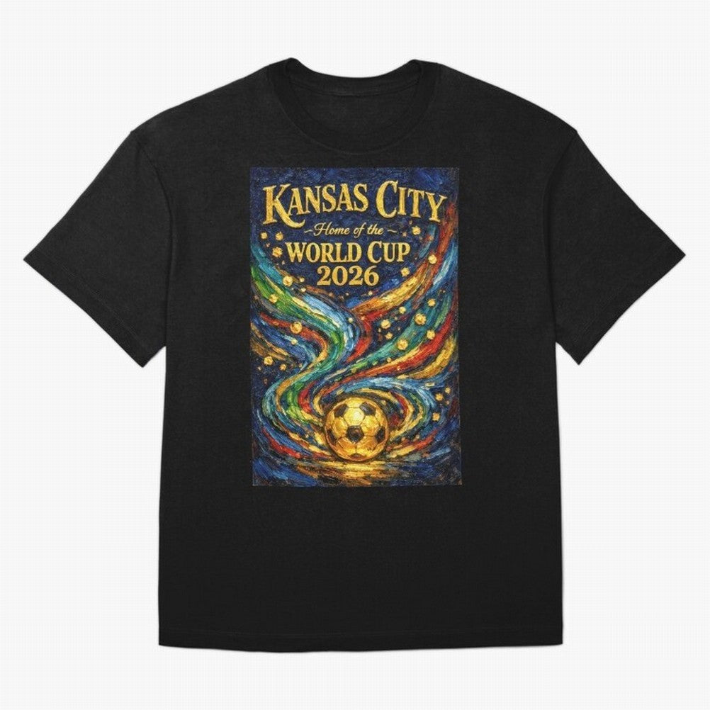 Kansas City Home of the World Cup 2026 Soccer Fan ¡ª Moody Jewel Art Print Classic T-Shirt Turn Football Passion into Global Football Passion for FIFA World Cup 2026 Group Stage, Inspired by Mbappe and Neymar, Netherlands, Stadium Chants, National