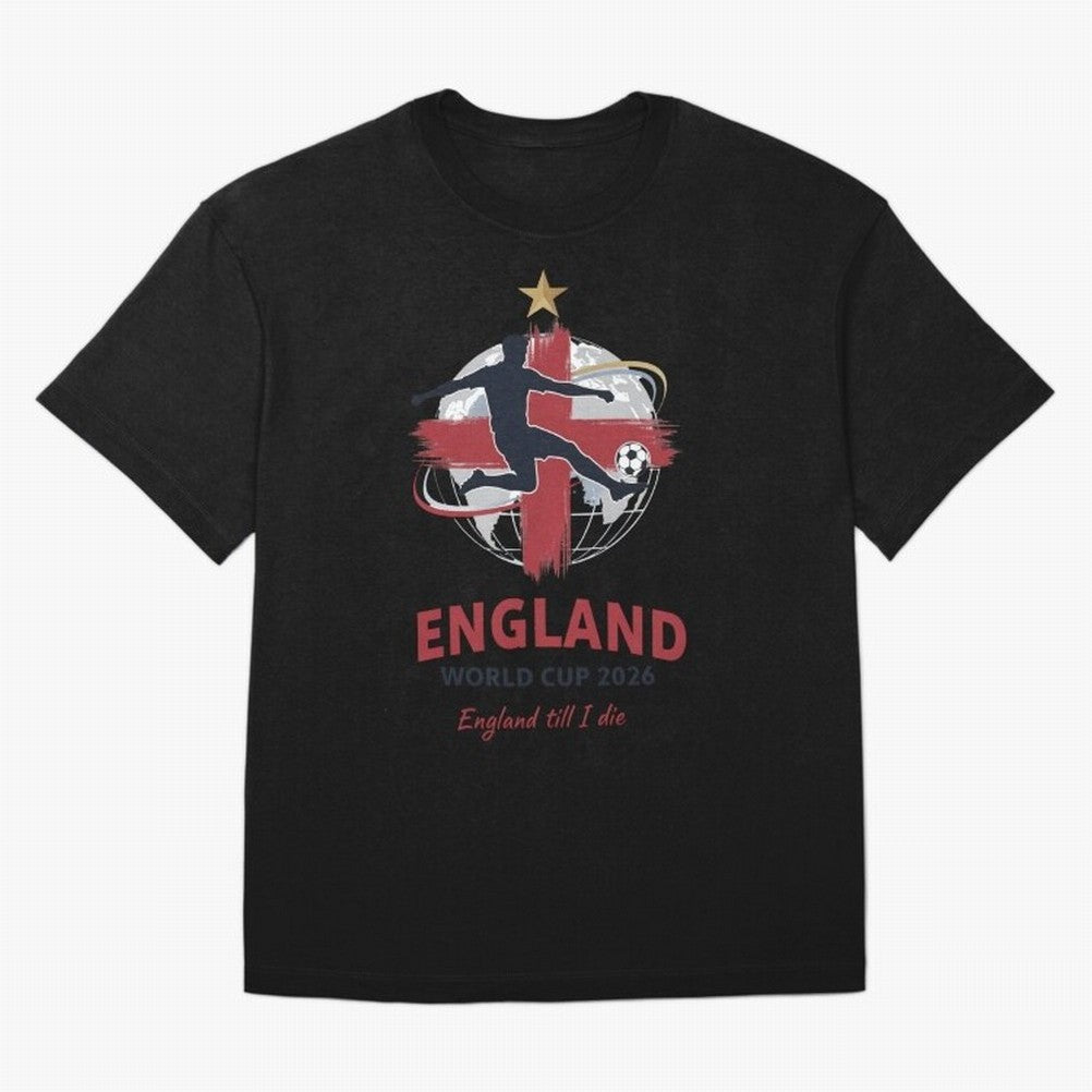 England - World Cup 2026 Fan Art Classic T-Shirt Bring a Champion Mindset to Global Football Passion for FIFA World Cup 2026, Featuring Messi, Neymar and Mbappe, Spain, Worldwide Fan Energy, Dramatic Goals, Stadium Lights and Championship