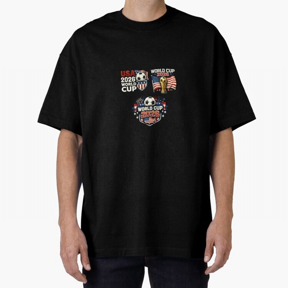 World Cup 2026 USA T-Shirt ¨C Soccer Football Fan Design | America Host Edition Classic T-Shirt Step into Match Day Hype around FIFA World Cup 2026 USA Canada Mexico, Mbappe and Neymar, Spain and Netherlands, Match Day Excitement, Supporter