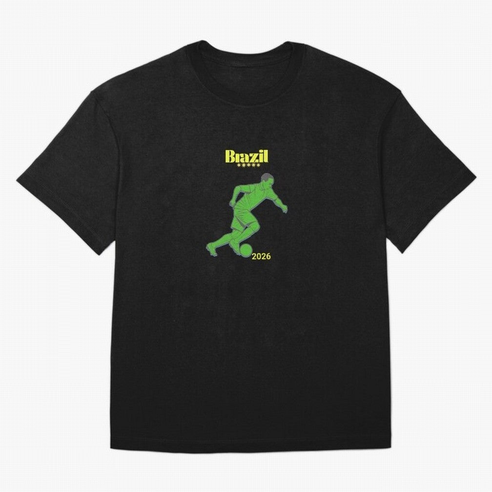 Brazil Soccer Classic T-Shirt Join Match Day Hype around FIFA World Cup 2026, Cristiano Ronaldo, Argentina, Football History, Final Match Energy, Crowd Noise and Once in a Lifetime Moments; Made for Die Hard Supporters, Soccer Lovers, Game Day