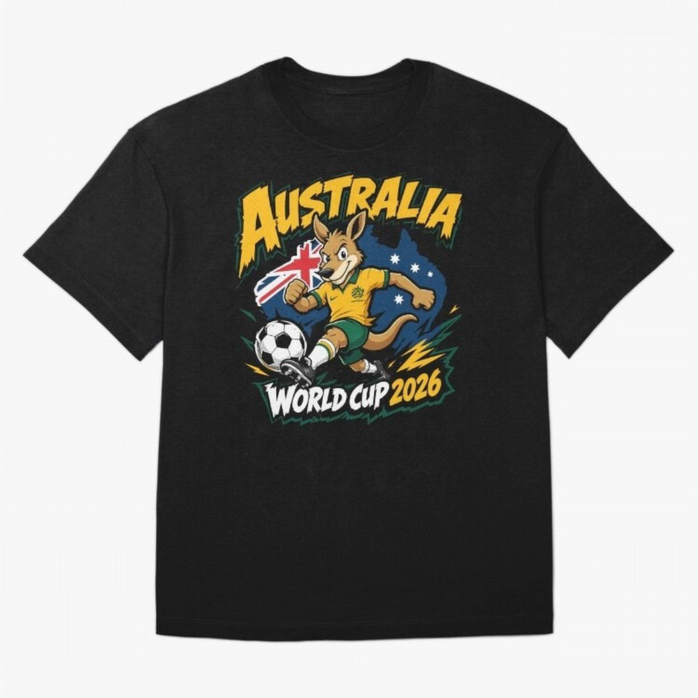 Australia World Cup 2026 Soccer Kangaroo Fan Design Classic T-Shirt Bring Legendary Rivalry Energy to FIFA World Cup 2026 for Fans of Messi and France and Portugal, Bringing Global Supporter Spirit, Legendary Goals, National Colors and Tournament