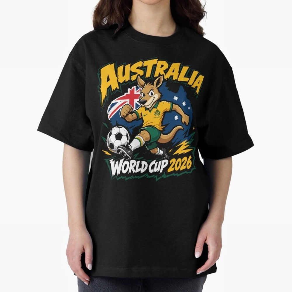 Australia World Cup 2026 Soccer Kangaroo Fan Design Classic T-Shirt Bring Legendary Rivalry Energy to FIFA World Cup 2026 for Fans of Messi and France and Portugal, Bringing Global Supporter Spirit, Legendary Goals, National Colors and Tournament