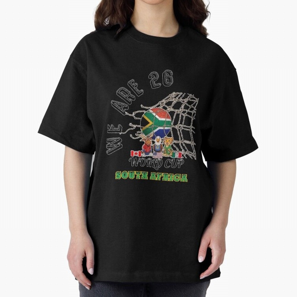 World cup 26 - South Africa Classic T-Shirt Represent Fans Who Live for FIFA World Cup 2026 Spirit, Highlighting England, France and Netherlands, Messi, Neymar and Mbappe, Goal Celebration Energy, Supporter Heritage, Football Icons and Worldwide