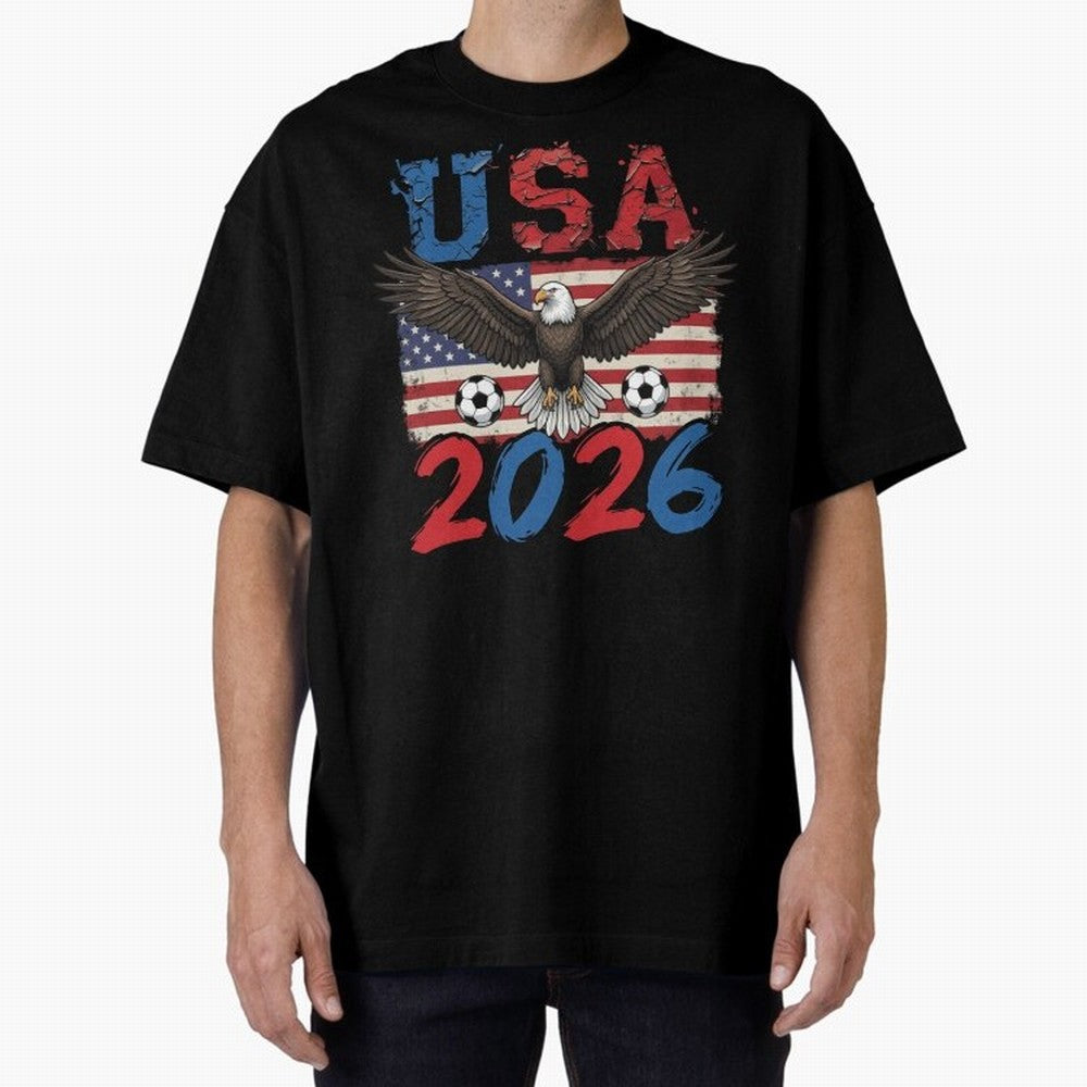 USA world cup 2026 soccer fan Classic T-Shirt Show Passion for the Stars of Match Day Hype around FIFA World Cup 2026 Group Stage, Neymar, Haaland and Cristiano Ronaldo, Brazil, Stadium Chants, National Pride, Trophy Dreams and Unforgettable