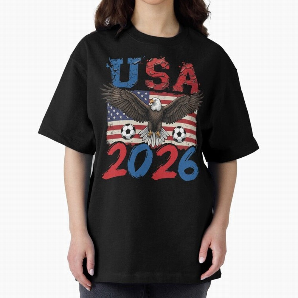 USA world cup 2026 soccer fan Classic T-Shirt Show Passion for the Stars of Match Day Hype around FIFA World Cup 2026 Group Stage, Neymar, Haaland and Cristiano Ronaldo, Brazil, Stadium Chants, National Pride, Trophy Dreams and Unforgettable