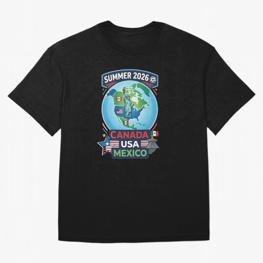 SUMMER 2026 SOCCER Classic T-Shirt Experience the Global Stage of FIFA World Cup 2026 Spirit, Made for Brazil, Cristiano Ronaldo, Sports Nostalgia, International Competition, Famous Players and Unforgettable Victories; Made for Collectors Who Enjoy