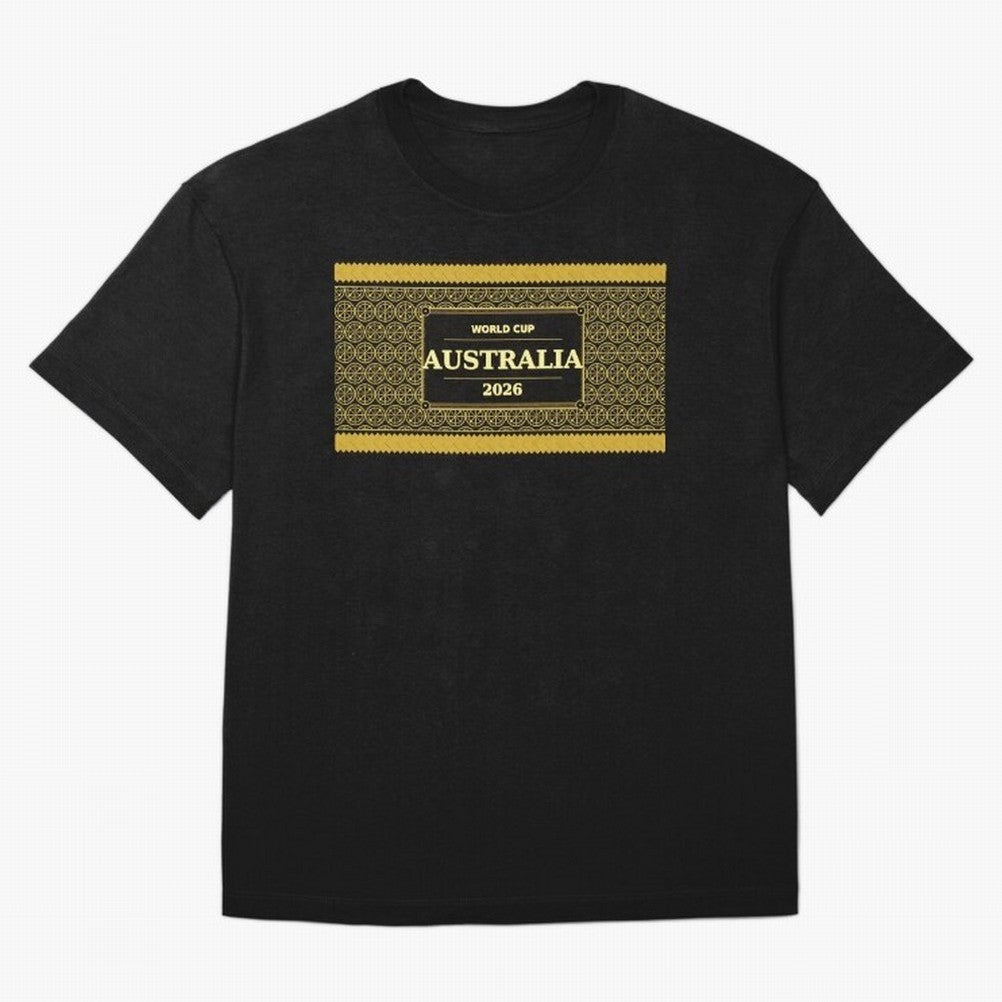 Australia Football Fan 2026 Black Gold Luxury Wrap ¡ª Socceroos Soccer Fan Classic T-Shirt Feel the Heartbeat of FIFA World Cup 2026 for Fans of Neymar and Argentina, Bringing Worldwide Fan Energy, Dramatic Goals, Stadium Lights and Championship