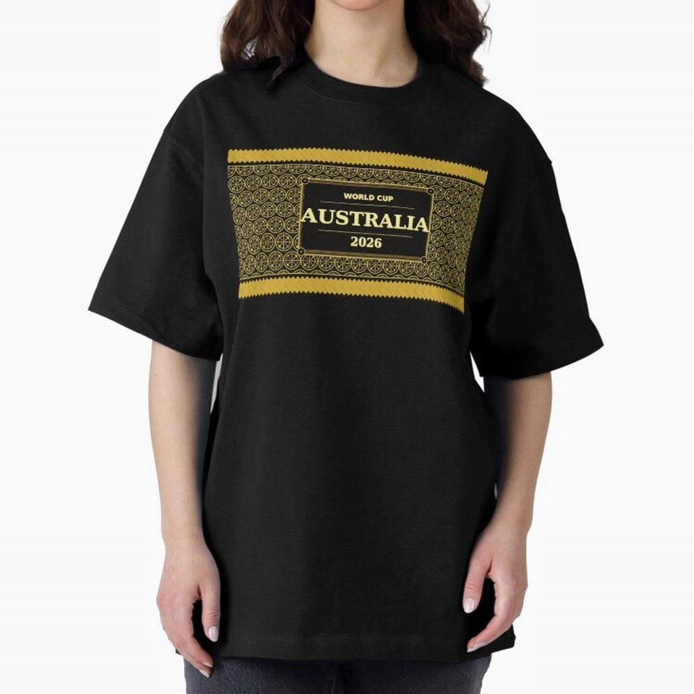 Australia Football Fan 2026 Black Gold Luxury Wrap ¡ª Socceroos Soccer Fan Classic T-Shirt Feel the Heartbeat of FIFA World Cup 2026 for Fans of Neymar and Argentina, Bringing Worldwide Fan Energy, Dramatic Goals, Stadium Lights and Championship
