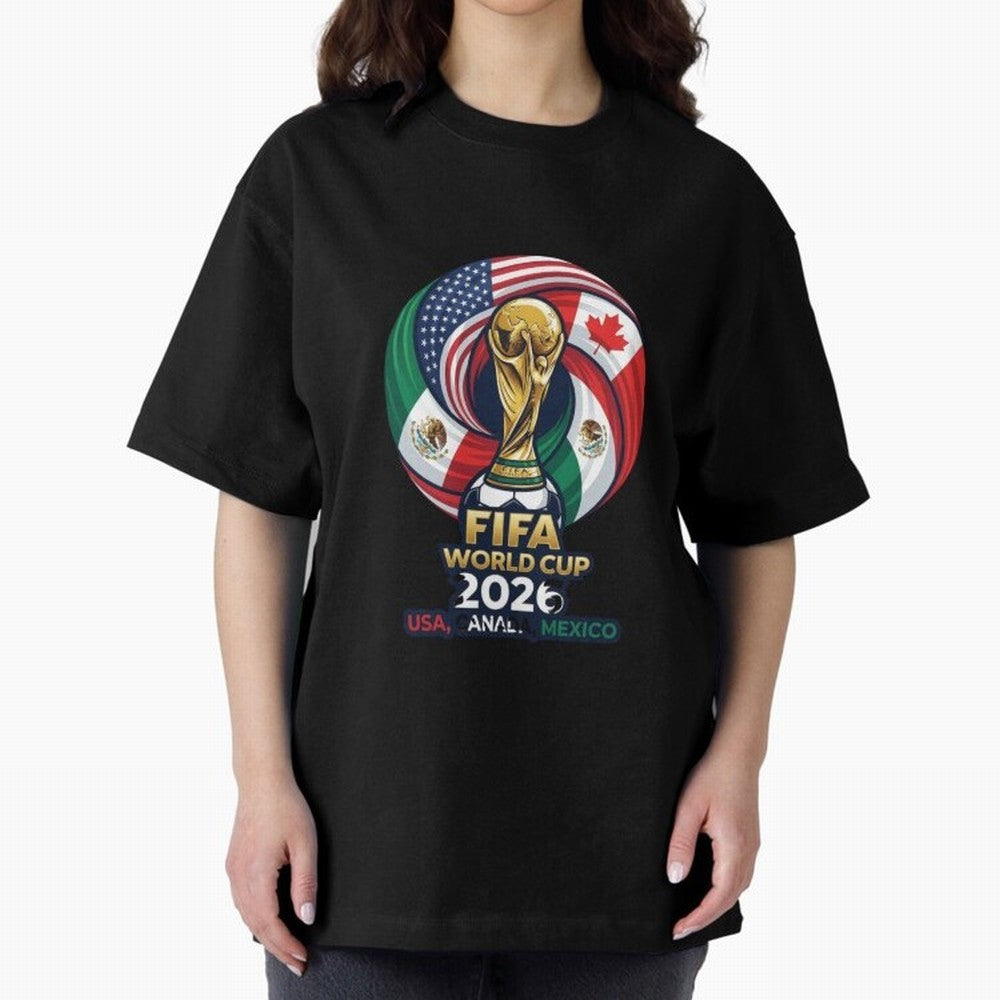 Glossy Host Nations Trophy Shield Classic T-Shirt Bring Stadium Energy to Match Day Hype around FIFA World Cup 2026, Mbappe, Portugal, Worldwide Fan Energy, Dramatic Goals, Stadium Lights and Championship Celebrations; Ideal for Passionate Fans Who