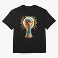 Golden Illuminating Cup Classic T-Shirt Support Your Favorite Stars during FIFA World Cup 2026 USA Canada Mexico Driven by Messi, CR7 and Mbappe, France Energy, Stadium Chants, National Pride, Trophy Dreams and Unforgettable Football Memories; Made