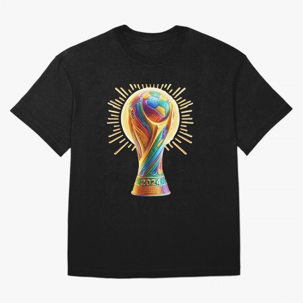 Golden Illuminating Cup Classic T-Shirt Support Your Favorite Stars during FIFA World Cup 2026 USA Canada Mexico Driven by Messi, CR7 and Mbappe, France Energy, Stadium Chants, National Pride, Trophy Dreams and Unforgettable Football Memories; Made
