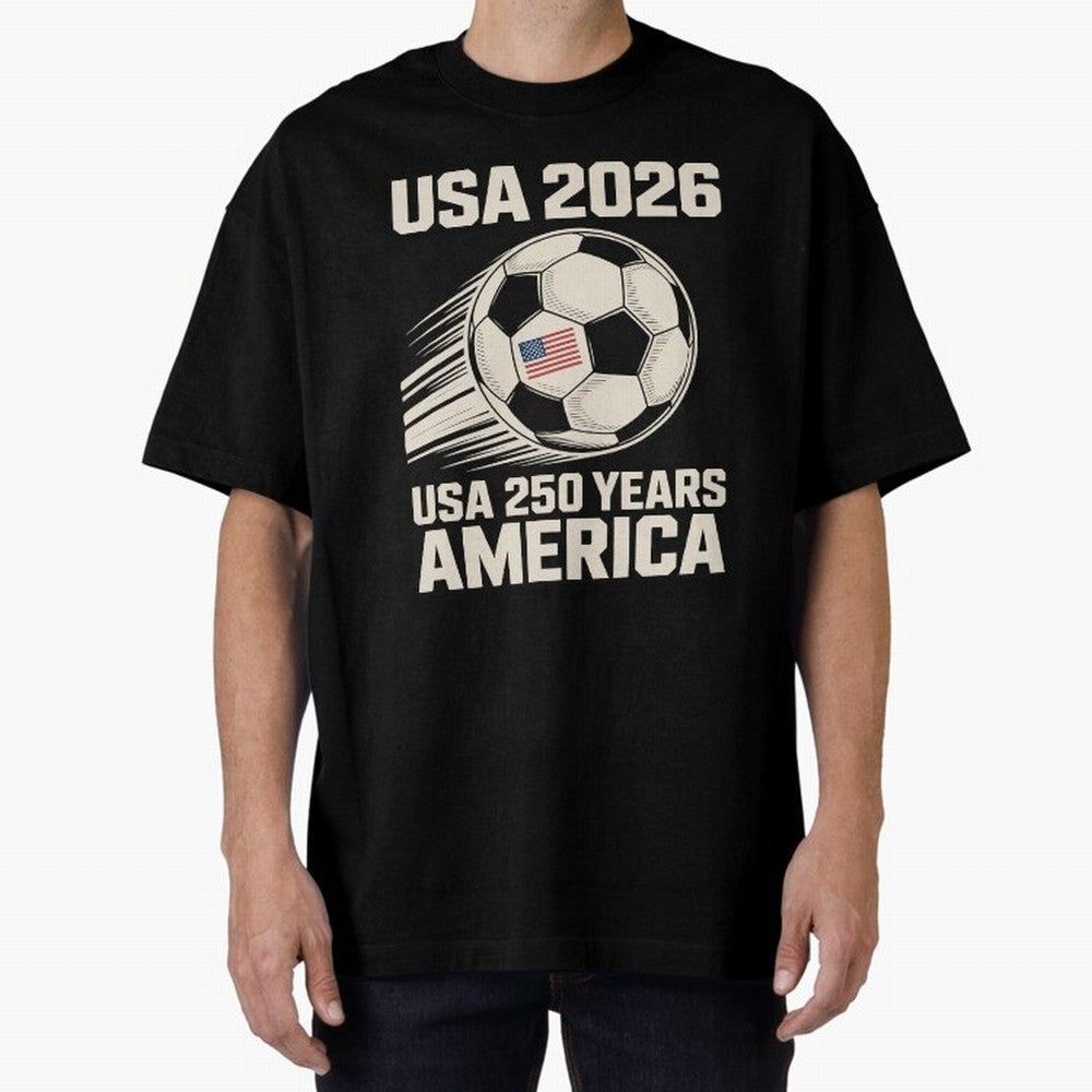 Usa 2026 Soccer 250 Years Women Kids 4th of July Classic T-Shirt Celebrate the Magic of FIFA World Cup 2026 Spirit, Featuring Portugal, Mbappe, Vintage Soccer Flavor, Modern Football Stars, National Flags and Final Night Emotion; Ideal for Fans Who