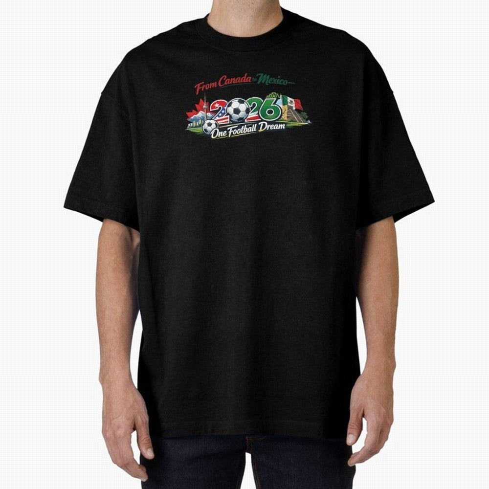 2026 Football Fan Design - North America - Three Nations One Dream Classic T-Shirt Feel the Heartbeat of Global Football Passion for FIFA World Cup 2026 USA Canada Mexico, Made for Mbappe and Neymar, France, Goal Celebration Energy, Supporter
