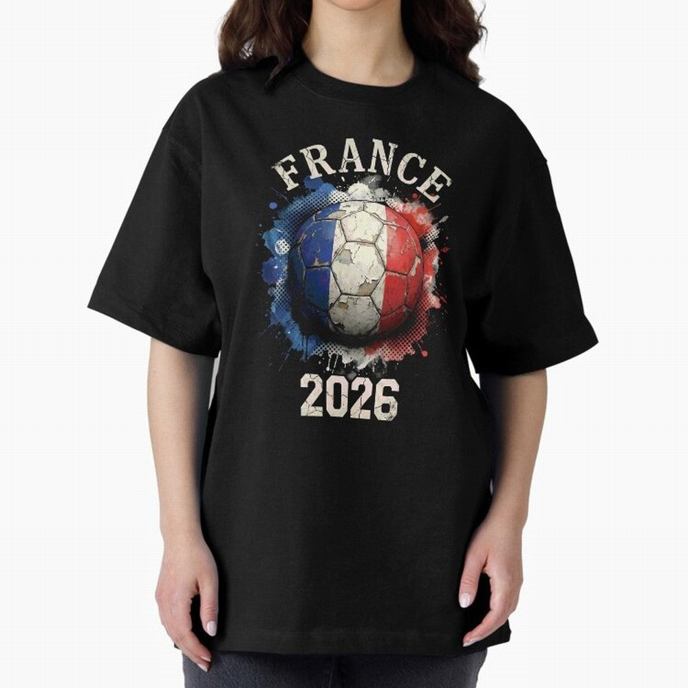 France 2026 Football Art | Vintage Tricolor Soccer Ball Splash Design Classic T-Shirt Celebrate Every Goal in FIFA World Cup 2026 Spirit, Made for Germany, Haaland and Mbappe, Classic Soccer Heritage, Championship Pressure, Fan Loyalty and