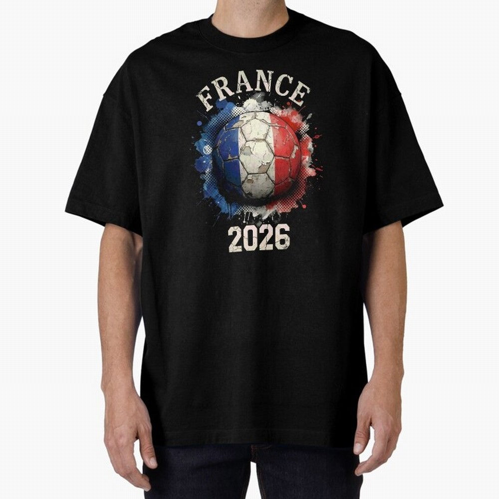 France 2026 Football Art | Vintage Tricolor Soccer Ball Splash Design Classic T-Shirt Celebrate Every Goal in FIFA World Cup 2026 Spirit, Made for Germany, Haaland and Mbappe, Classic Soccer Heritage, Championship Pressure, Fan Loyalty and