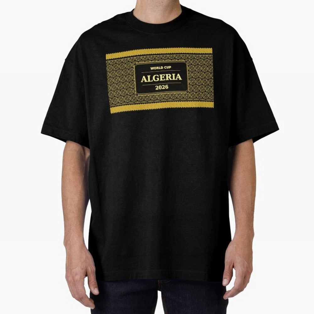 Algeria Football Fan 2026 Black Gold Luxury ¡ª Soccer Fan Gift Classic T-Shirt Show Up for the Glory of FIFA World Cup 2026 for Fans of Mbappe and Portugal, Spain and Germany, Bringing Supporter Pride, Iconic Celebrations, Legendary Names and