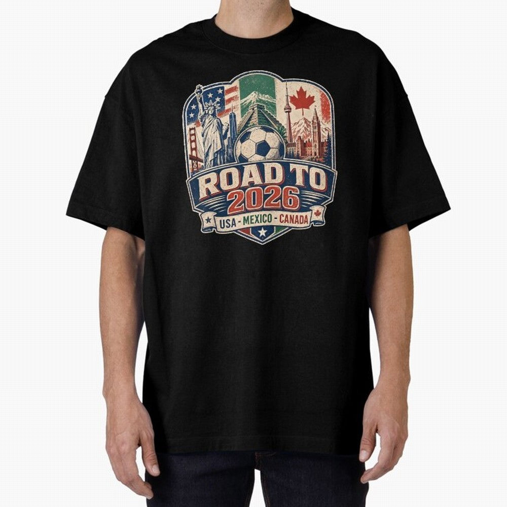 Football 2026 USA Mexico Canada Soccer Championship Fan Art Classic T-Shirt Celebrate the Next Chapter of FIFA World Cup 2026 USA Canada Mexico with Neymar, France and Portugal Energy, Champion Mindset, Group Stage Buzz, Knockout Tension and