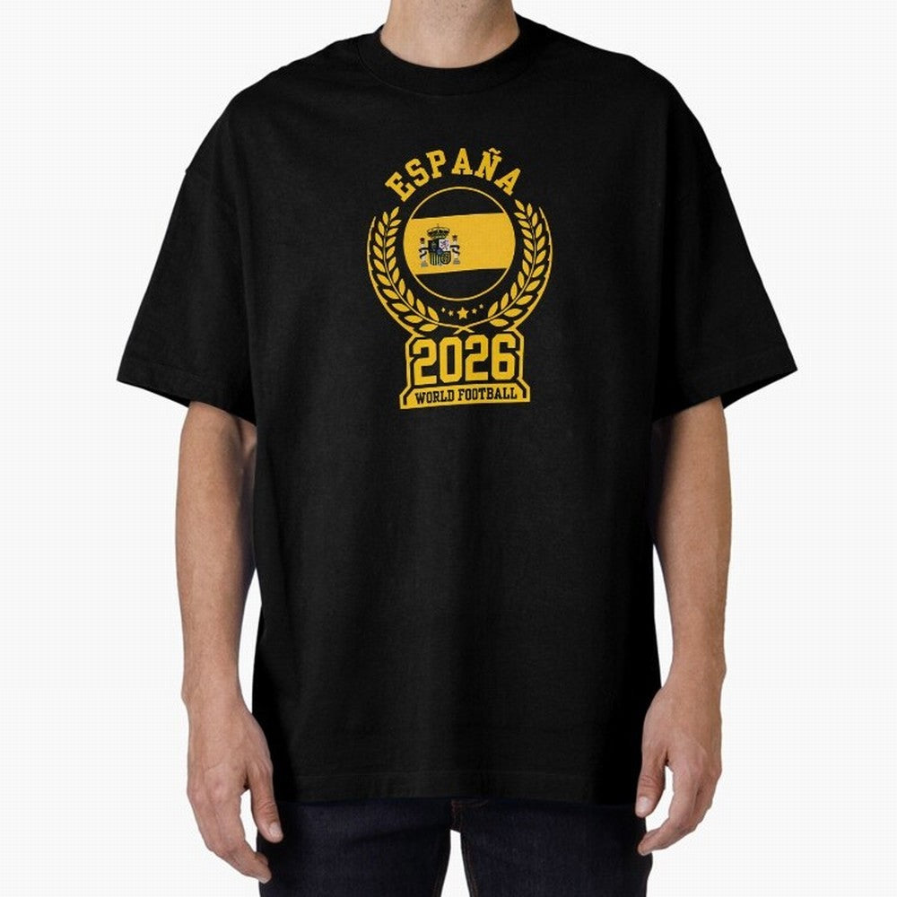 Spain World Football 2026 T-Shirt_87604013 Classic T-Shirt Share the Excitement of Match Day Hype around FIFA World Cup 2026 Group Stage, Haaland and Mbappe, Germany, Championship Spirit, Famous Goals, Roaring Crowds and International Football