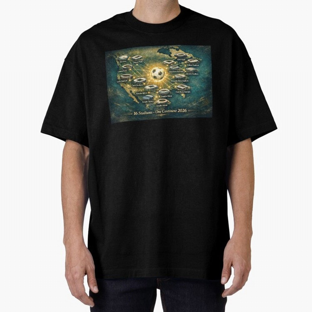 2026 Stadiums Across North America World Cup Classic T-Shirt Celebrate Fan Culture around FIFA World Cup 2026 USA Canada Mexico for Fans of Cristiano Ronaldo and France, Bringing Match Day Excitement, Supporter Culture, Golden Goals and Global