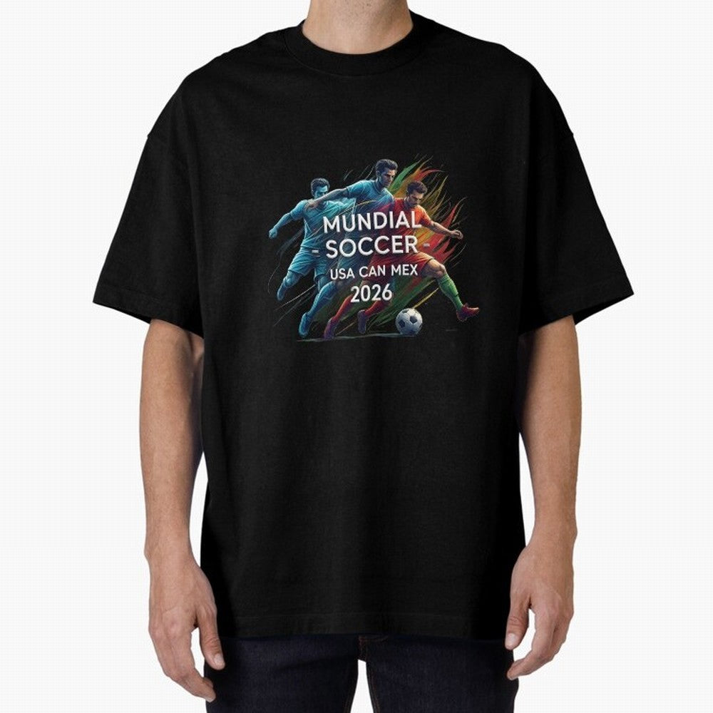 Mundial Soccer 2026 Classic T-Shirt Capture the FIFA World Cup 2026 USA Canada Mexico Journey through Messi, Neymar and Mbappe Highlights, Portugal, Spain and Germany Pride, Fan Favorite Moments, National Team Passion, Big Match Drama and Soccer
