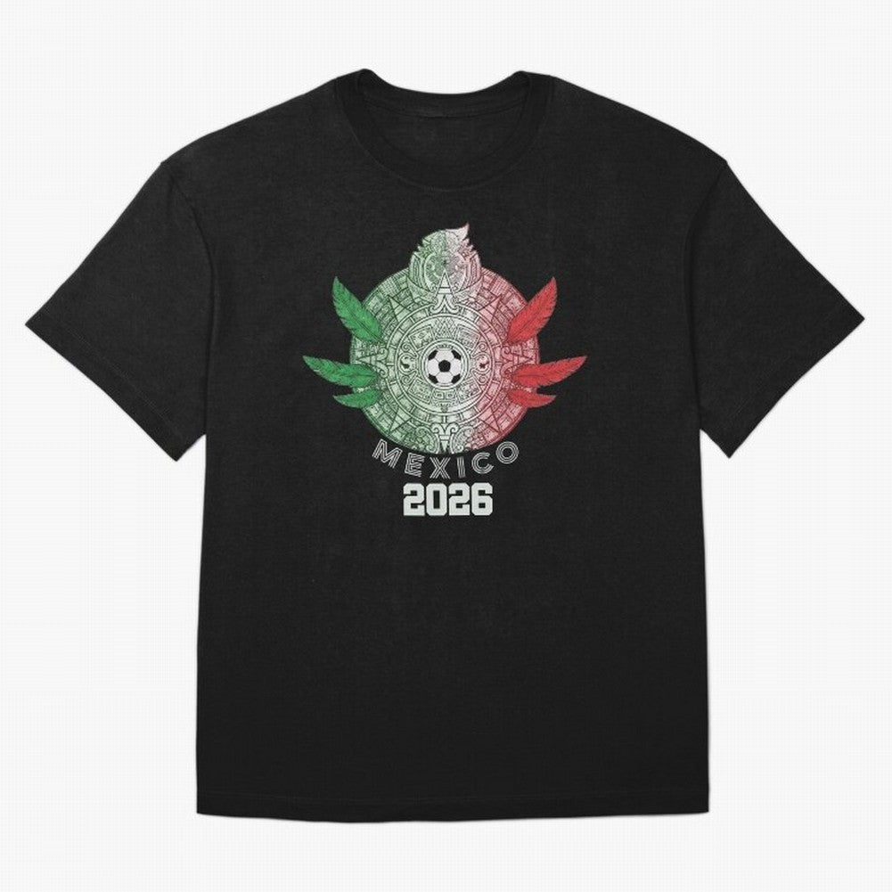 Mexico 2026 Aztec Sun Statement Classic T-Shirt Elevate Match Day Hype around FIFA World Cup 2026 Group Stage, Messi, Neymar and Mbappe, Argentina and Brazil, Tournament Hype, Historic Matchups, Family Viewing Parties and Global Sports Pride;